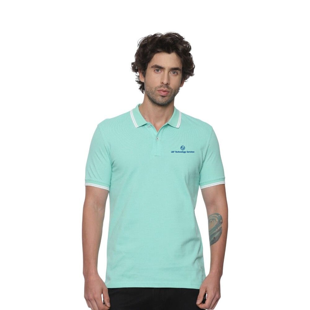 Allen Solly Polo T-shirt Men- Turquoise Green
